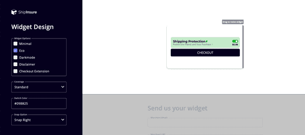 ShipInsure Widget Demos